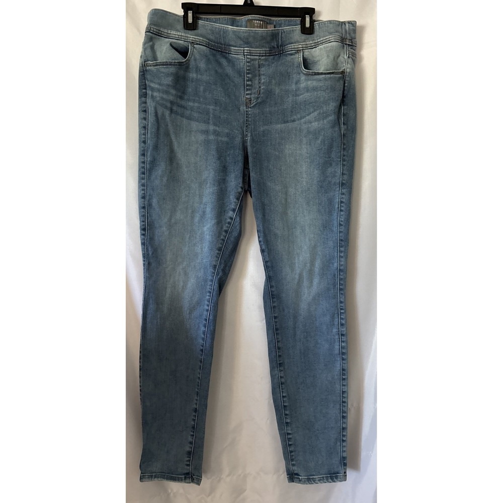 Torrid Women's Pull On Lean Jean Skinny Jeans Feel The Fit  Soft Mid-Rise 2R
